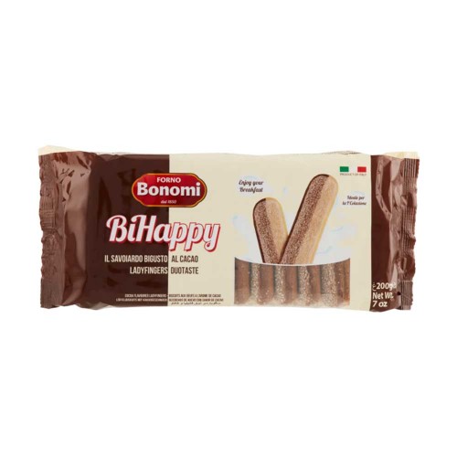 Forno Bonomi - Bihappy Cocoa Savoiardi 200gr, 1050 τμχ (παλέτα)