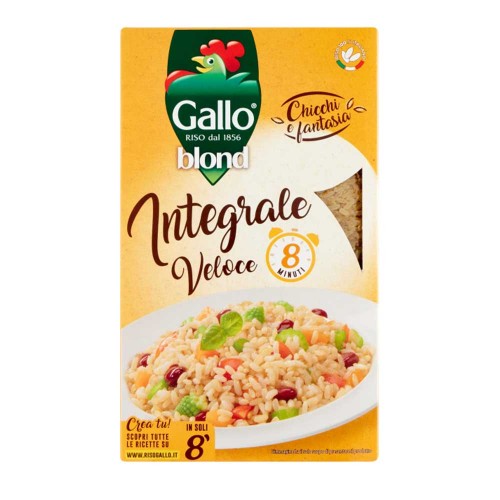Gallo - Ξανθό Ρύζι Γρήγορο 1Kg Ολικής Άλεσης, 720 τεμάχια (παλέτα)