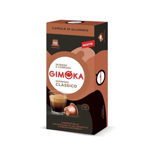 Gimoka - 10 κάψουλες συνολικά. *Nespresso Classic 55gr, 2720 τεμάχια (παλέτα)