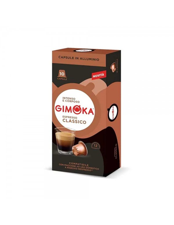 Gimoka - 10 κάψουλες συνολικά. *Nespresso Classic 55gr, 2720 τεμάχια (παλέτα)