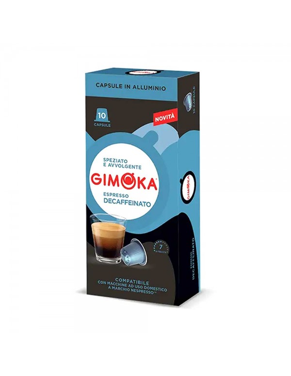 Gimoka - 10 κάψουλες. *Nespresso Decaf. 55gr, 2720 τεμάχια (παλέτα)
