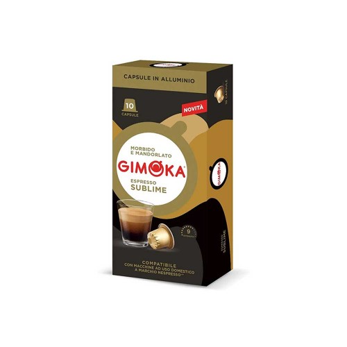 Gimoka - 10 κάψουλες συνολικά. *Nespresso Sublime 55gr, 2720 τεμάχια (παλέτα)