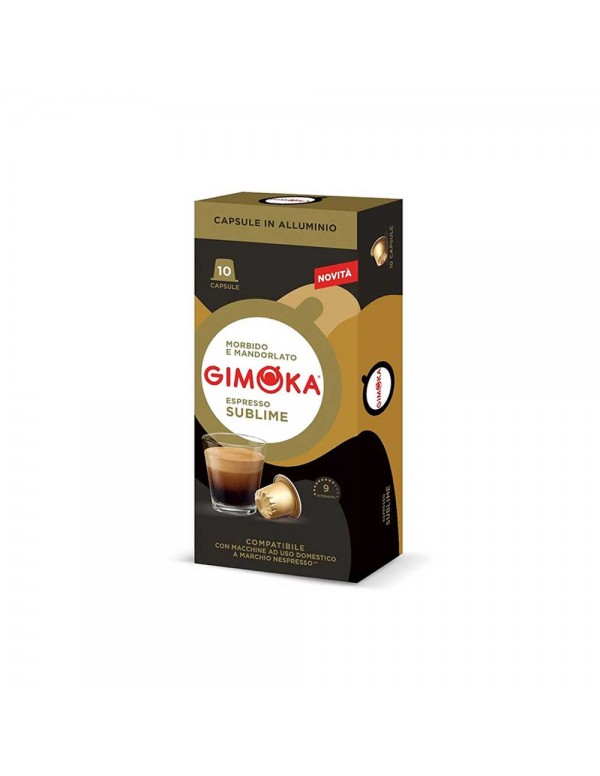 Gimoka - 10 κάψουλες συνολικά. *Nespresso Sublime 55gr, 2720 τεμάχια (παλέτα)