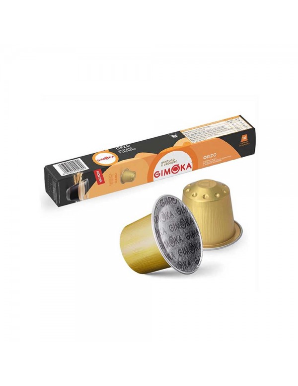 Gimoka - 10 κάψουλες. Συσκευασία *Nespresso Barley 20gr, 4000 τεμάχια (παλέτα)