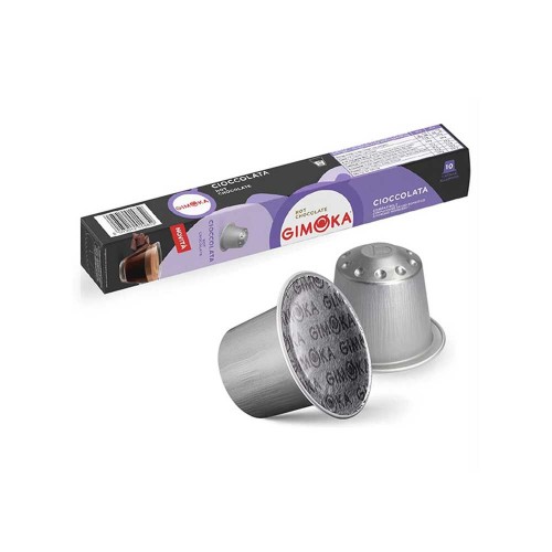 Gimoka - 10 κάψουλες. Συσκευασία *Nespresso Σοκολάτα 70gr, 4000 τεμάχια (παλέτα)