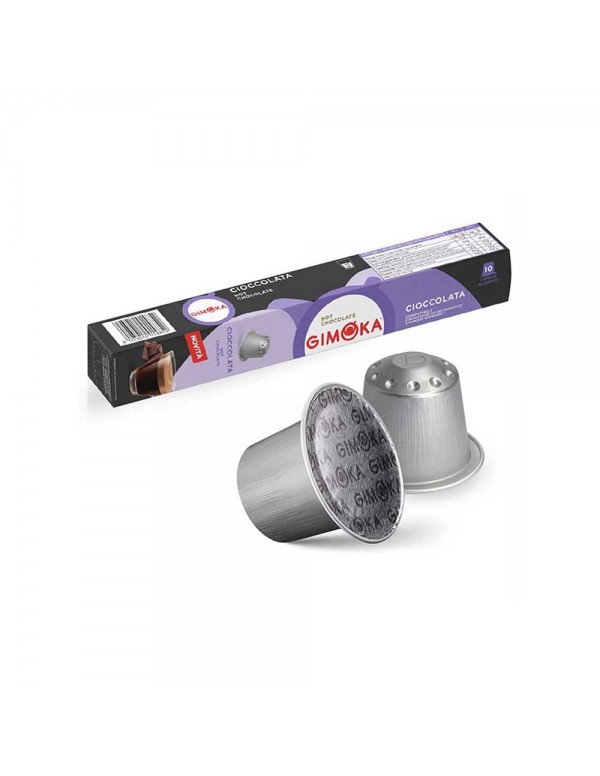 Gimoka - 10 κάψουλες. Συσκευασία *Nespresso Σοκολάτα 70gr, 4000 τεμάχια (παλέτα)