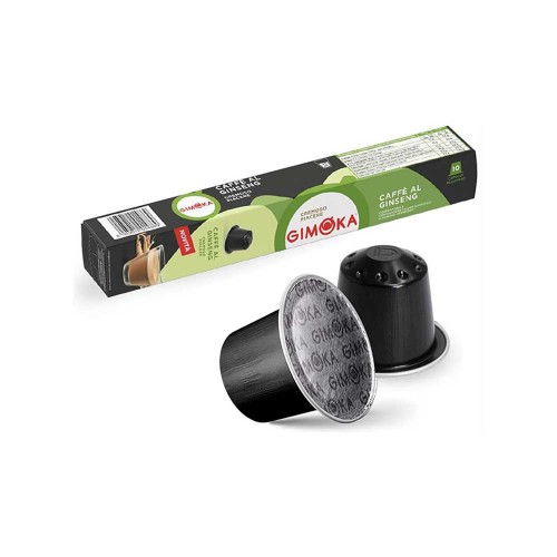 Gimoka - 10 κάψουλες σε συσκευασία *Καφές Nespresso με τζίνσενγκ 60γρ, 4000 τεμάχια (παλέτα)