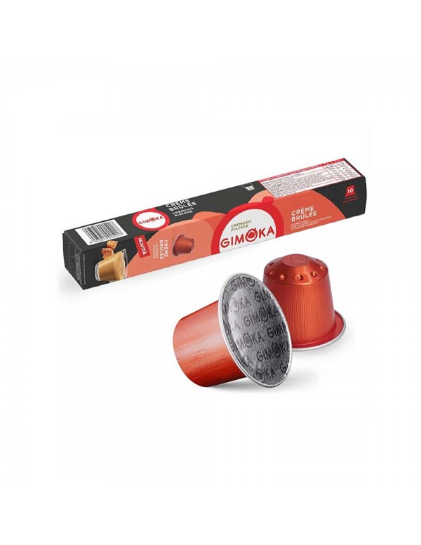 Gimoka - 10 κάψουλες. Συσκευασία *Nespresso Crème Brulèe 55gr, 4000 τεμάχια (παλέτα)