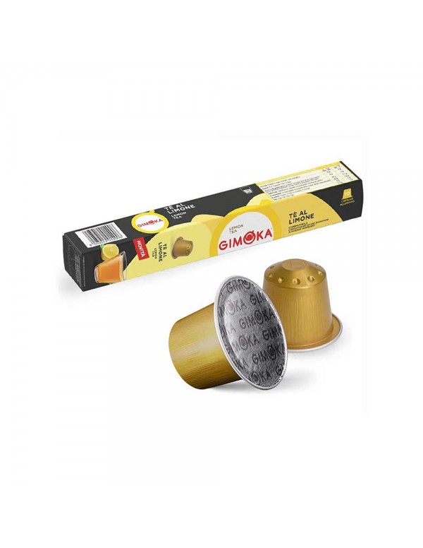 Gimoka - 10 κάψουλες. Συσκευασία *Nespresso τσάι λεμονιού 80gr, 4000 τεμάχια (παλέτα)