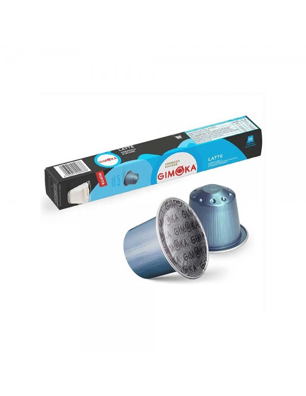 Gimoka - 10 κάψουλες. Συσκευασία *Γάλα Nespresso 65gr, 4000 τεμάχια (παλέτα)