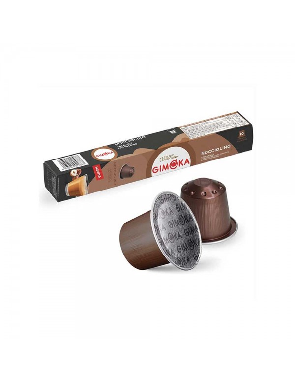 Gimoka - 10 κάψουλες. Συσκευασία *Nespresso Nocciolino 60gr, 4000 τεμάχια (παλέτα)