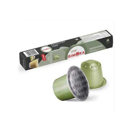 Gimoka - 10 κάψουλες. Συσκευασία *Nespresso Φιστίκι 65gr, 4000 τεμάχια (παλέτα)