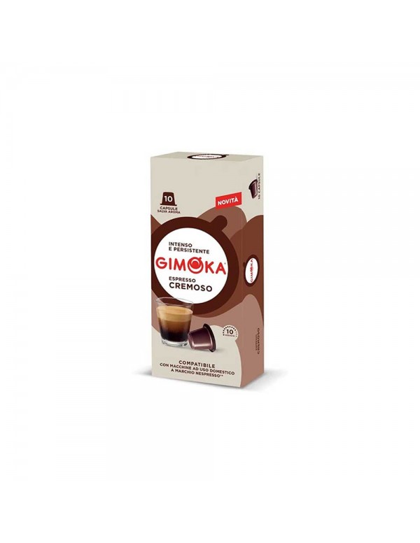 Gimoka - 10 πλαστικές κάψουλες *Nespresso Cremoso 55gr, 2880 τεμάχια (παλέτα)