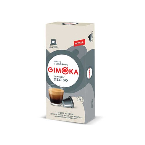 Gimoka - 10 Πλαστικά Καπάκια *Nespresso Deciso 55gr, 2880τμχ (παλέτα)