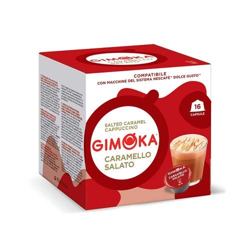Gimoka - 16 Κάψουλες Αλατισμένης Καραμέλας 160γρ *Dolce Gusto, 702 τεμάχια (παλέτα)