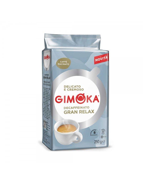 Gimoka - Αλεσμένος Καφές 250γρ Gran Relax Decaféin, 2640 τεμάχια (παλέτα)