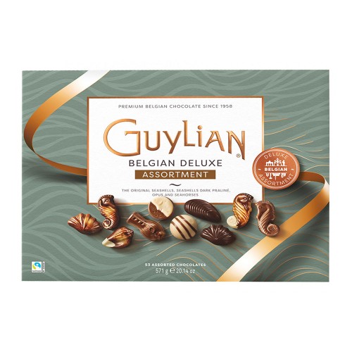Guylian - Κουτί Σοκολάτας Deluxe 571γρ Κοχύλια, 300τμχ (παλέτα)