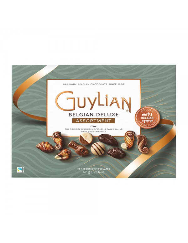 Guylian - Κουτί Σοκολάτας Deluxe 571γρ Κοχύλια, 300τμχ (παλέτα)