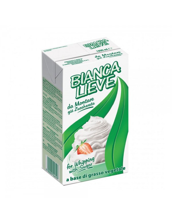Bianca - Κρέμα σαντιγί Lieve ήδη ζαχαρούχο 1000ml, 864τμχ (παλέτα)