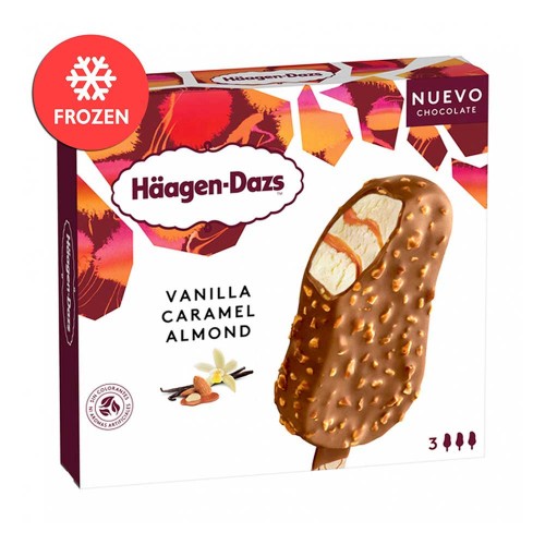 Häagen-Dazs - Μπομπονιέρες 3x80ml Βανίλια Καραμέλα Αμύγδαλο, 1008 τεμάχια (παλέτα)