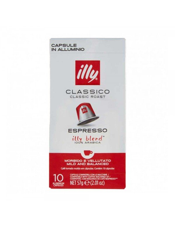 Illy - Espresso Comp. Nespresso 10 Κάψουλες 57gr Classico, 1870 τεμάχια (παλέτα)