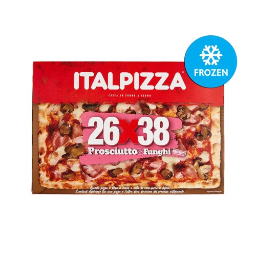 Italpizza - Πίτσα 570gr Ζαμπόν & Μανιτάρια 26x38cm, 480τμχ (παλέτα)