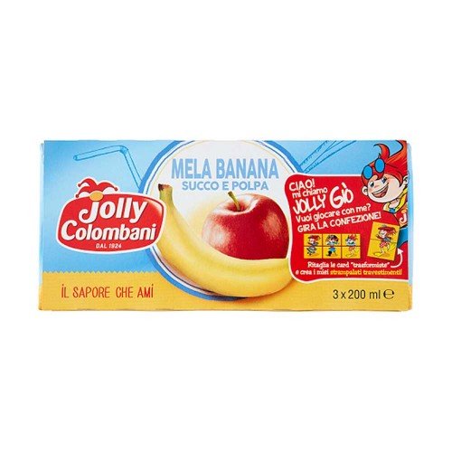 Jolly Colombani - 3 x 200ml Χυμός Μήλο Μπανάνα, 1344 τεμάχια (παλέτα) Jolly Colombani - 3 x 200ml Χυμός Μήλο Μπανάνα, 1344 τεμάχια (παλέτα)