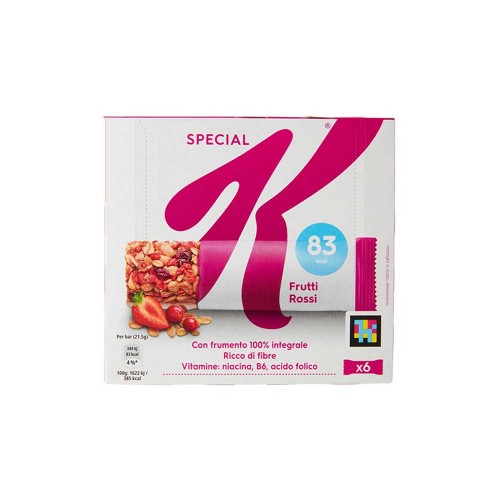 Kellogg's - Μπάρα Special K 6 τεμάχια x21,5γρ Κόκκινα Φρούτα, 784 τεμάχια (παλέτα)