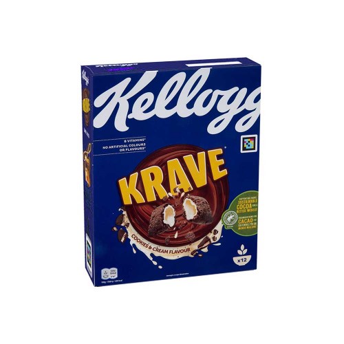Kellogg's - Choco Krave 375gr Μπισκότα & Κρέμα, 384 τεμάχια (παλέτα)