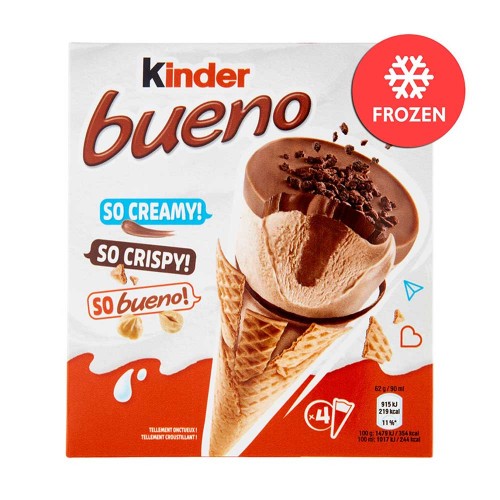 Kinder - Παγωτό Bueno 4 τεμάχια x62gr, 1288τμχ (παλέτα)