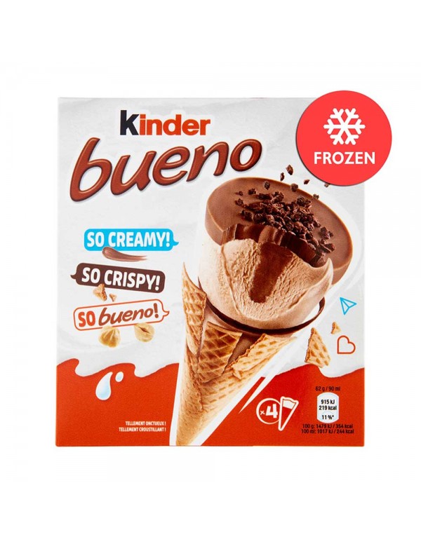 Kinder - Παγωτό Bueno 4 τεμάχια x62gr, 1288τμχ (παλέτα)