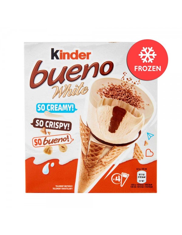 Kinder - Παγωτό Bueno Λευκό 4 τεμάχια x62gr, 1288τμχ (παλέτα)