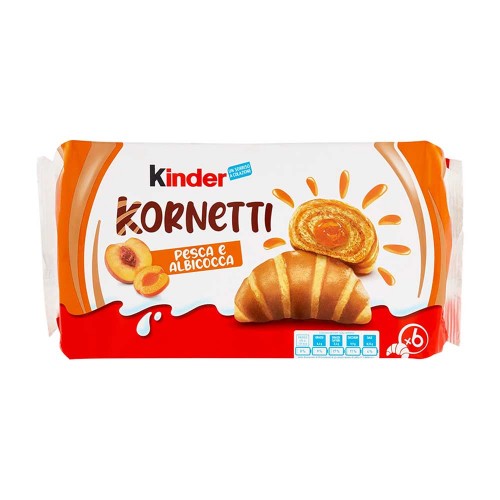 Kinder - Kornetti T6 252γρ Βερίκοκο, 360 τεμάχια (παλέτα)