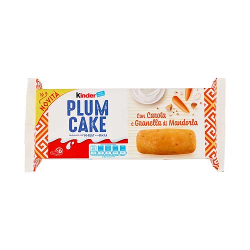 Kinder - Plumcake T6 192gr Καρότο & Αμύγδαλο, 960 τεμάχια (παλέτα)