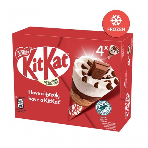 Kit Kat - Χωνάκι βανίλιας 4 τεμάχια x63,3γρ, 792τμχ (παλέτα)
