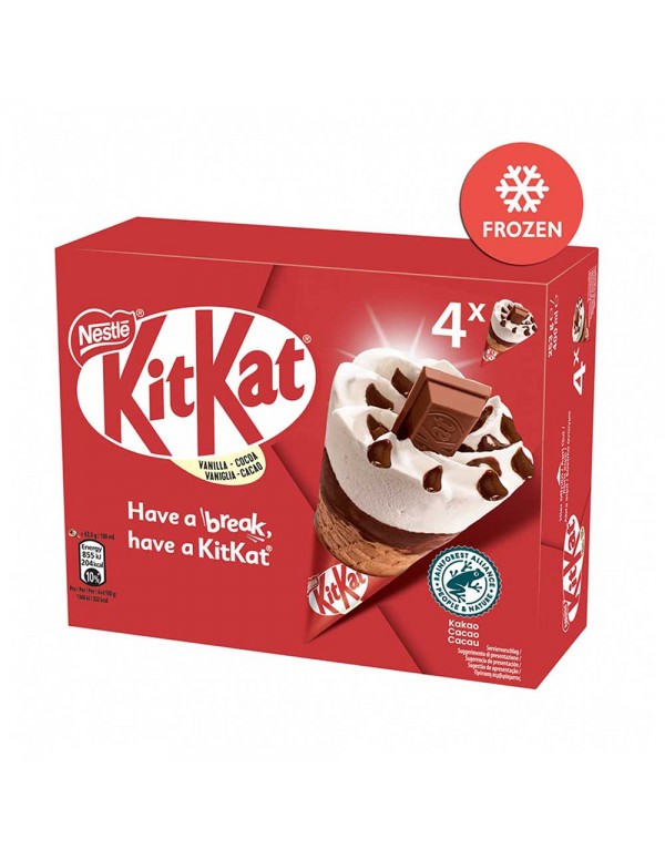 Kit Kat - Χωνάκι βανίλιας 4 τεμάχια x63,3γρ, 792τμχ (παλέτα)