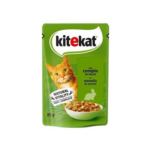 Kitekat - Σακουλάκι 85γρ Κουνέλι σε Σάλτσα, 4032 τεμάχια (παλέτα)