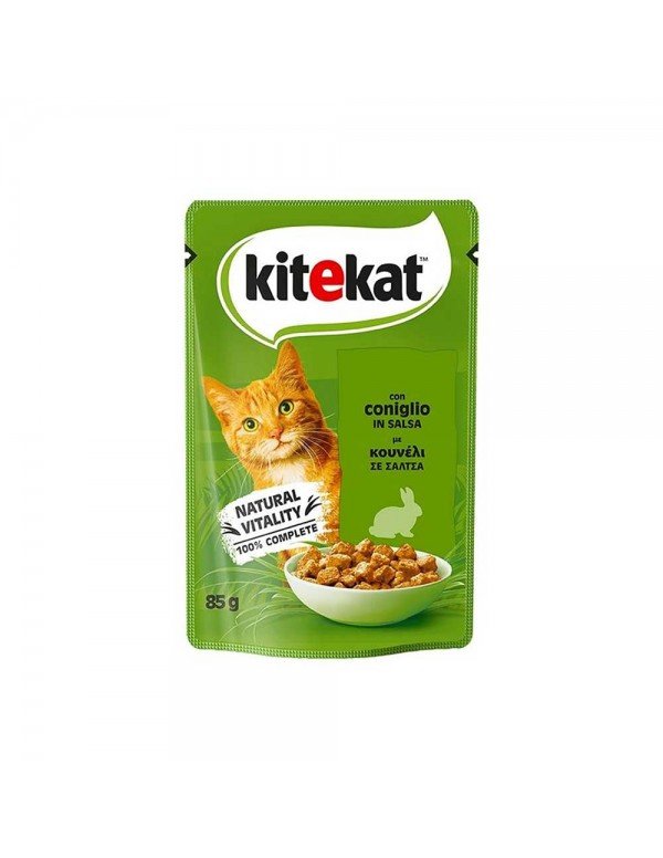 Kitekat - Σακουλάκι 85γρ Κουνέλι σε Σάλτσα, 4032 τεμάχια (παλέτα)