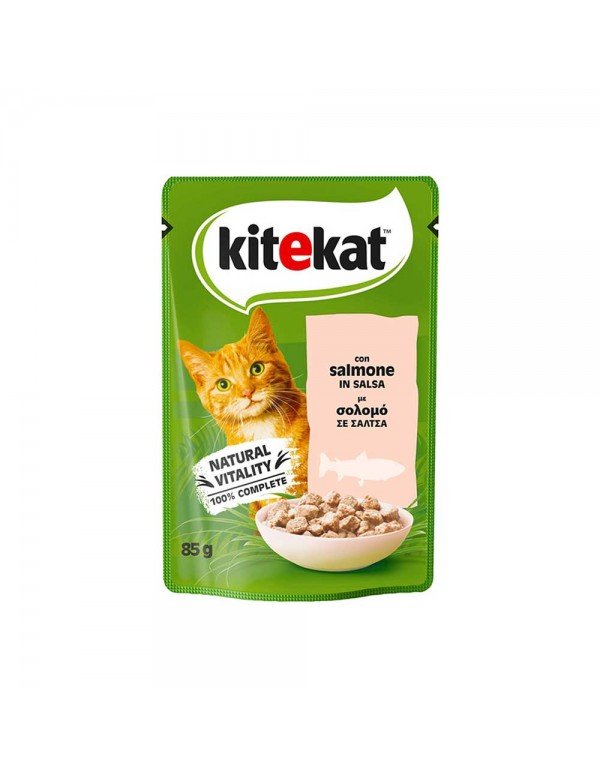 Kitekat - Σακουλάκι 85γρ Σολομός σε Σάλτσα, 4032 τεμάχια (παλέτα)