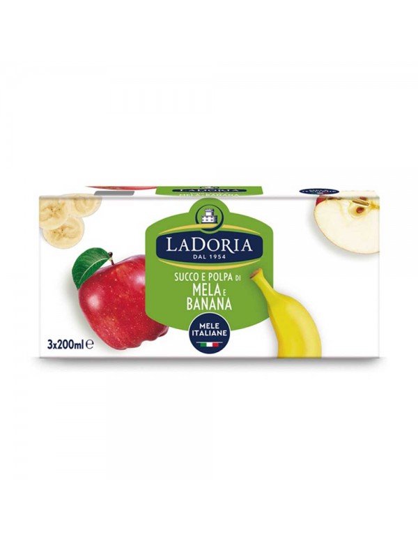 La Doria - Χυμός 3x200ml Μήλο & Μπανάνα, 1152 τεμάχια (παλέτα)