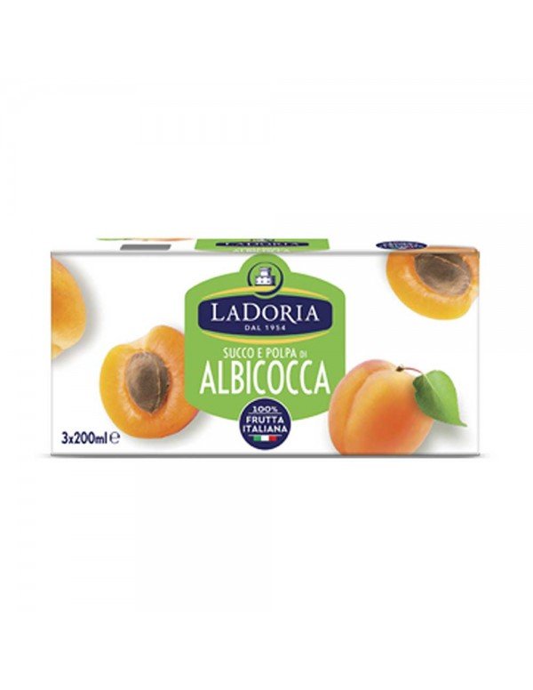 La Doria - Χυμός 3x200ml Βερίκοκο, 1152 τεμάχια (παλέτα)