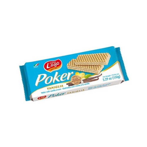 Lago - Poker 150γρ Βανίλια, 2880 τεμάχια (παλέτα)