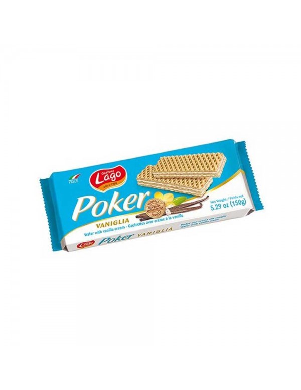 Lago - Poker 150γρ Βανίλια, 2880 τεμάχια (παλέτα)