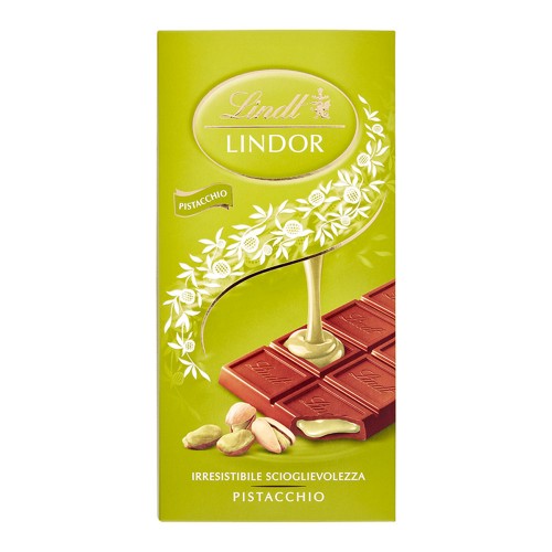 Lindt - Lindor Bar 100gr Γάλα Φιστίκι Αιγίνης, 6048 τμχ (παλέτα)