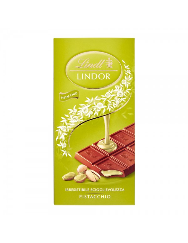 Lindt - Lindor Bar 100gr Γάλα Φιστίκι Αιγίνης, 6048 τμχ (παλέτα)