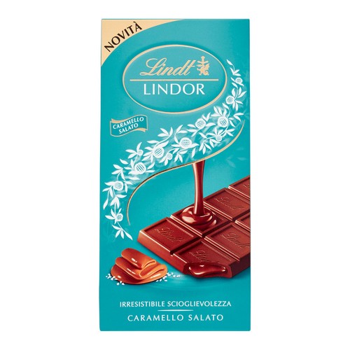 Lindt - Lindor Bar 100gr Αλατισμένη Καραμέλα, 3528τμχ (παλέτα)