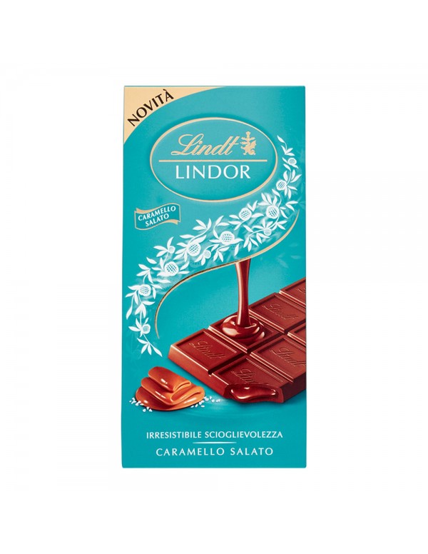 Lindt - Lindor Bar 100gr Αλατισμένη Καραμέλα, 3528τμχ (παλέτα)