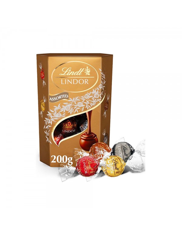Lindt - Lindor Cornet 200gr Ποικιλία, 560 τεμάχια (παλέτα)