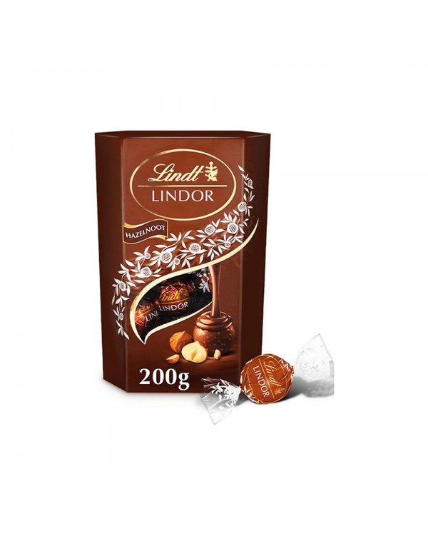 Lindt - Lindor Cornet 200γρ Φουντούκι, 560 τεμάχια (παλέτα)