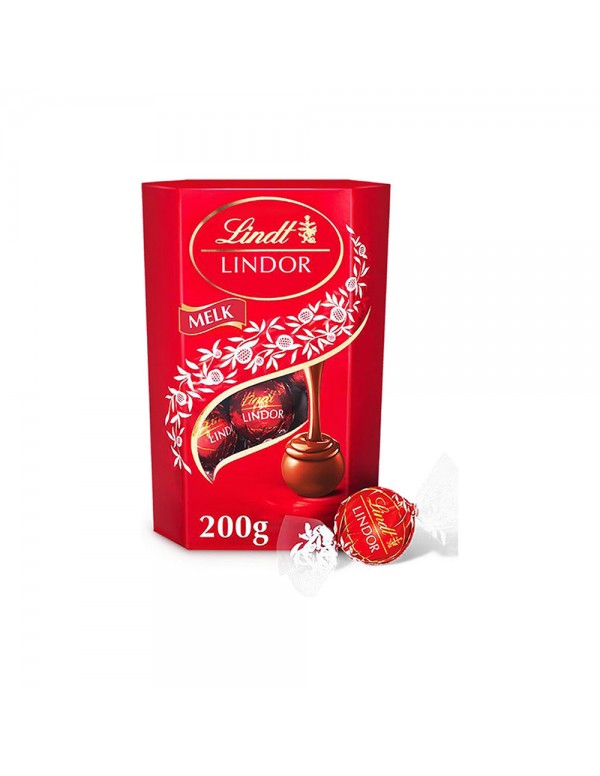 Lindt - Lindor Cornet Γάλα 200γρ, 560 τεμάχια (παλέτα)